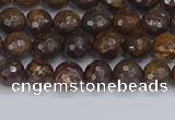 CBZ611 15.5 inches 6mm faceted round bronzite gemstone beads