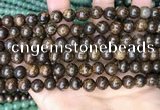 CBZ620 15.5 inches 8mm round bronzite beads wholesale