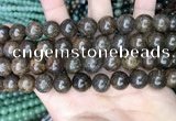 CBZ622 15.5 inches 12mm round bronzite beads wholesale