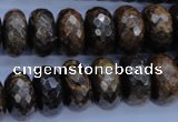 CBZ67 15.5 inches 8*16mm faceted rondelle bronzite gemstone beads