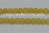 CCA03 15.5 inches 6mm round yellow calcite gemstone beads wholesale