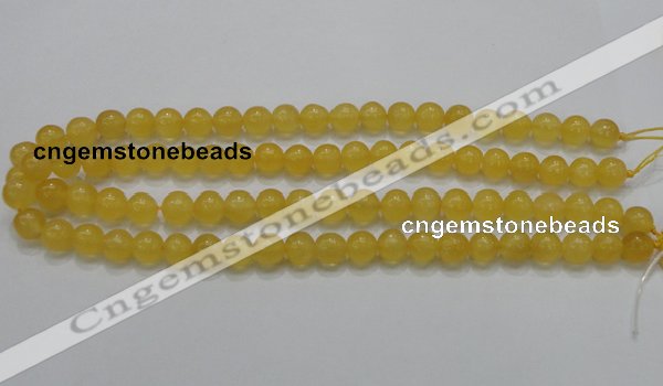 CCA05 15.5 inches 10mm round yellow calcite gemstone beads wholesale