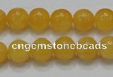 CCA06 15.5 inches 12mm round yellow calcite gemstone beads wholesale