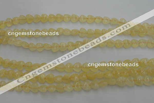 CCA22 15.5 inches 8*8mm heart calcite gemstone beads wholesale