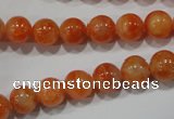 CCA303 15.5 inches 10mm round orange calcite gemstone beads wholesale