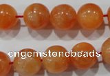 CCA304 15.5 inches 12mm round orange calcite gemstone beads wholesale