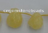 CCA33 Top-drilled 12*16mm nuggets calcite gemstone beads wholesale