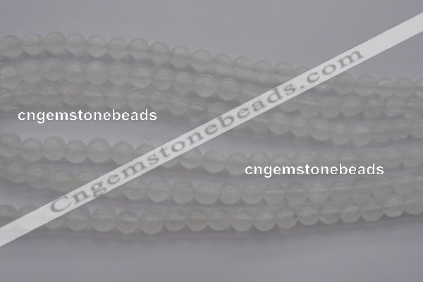 CCA353 15.5 inches 8mm round white calcite beads wholesale