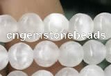 CCA361 15.5 inches 6mm round white calcite gemstone beads