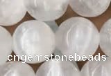 CCA364 15.5 inches 12mm round white calcite gemstone beads
