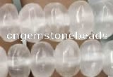 CCA367 15.5 inches 5*8mm rondelle white calcite gemstone beads