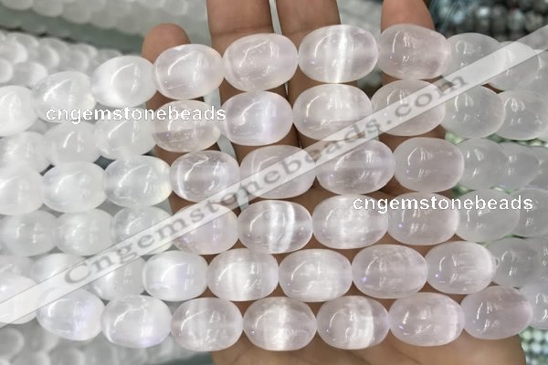 CCA371 15.5 inches 12*16mm rice white calcite gemstone beads