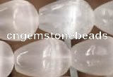 CCA376 15.5 inches 10*14mm teardrop white calcite gemstone beads