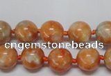CCA452 15.5 inches 8mm round orange calcite gemstone beads