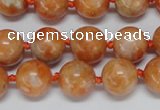 CCA453 15.5 inches 10mm round orange calcite gemstone beads