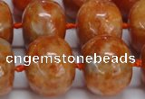 CCA461 15.5 inches 15*20mm rondelle orange calcite gemstone beads