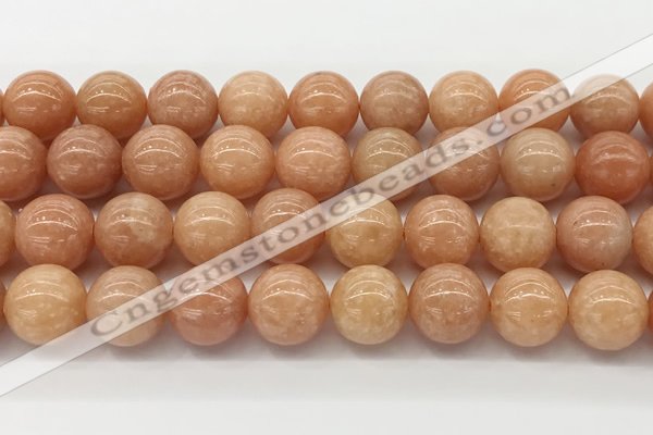 CCA517 15.5 inches 12mm round peach calcite gemstone beads