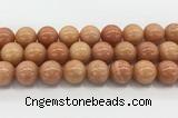 CCA519 15.5 inches 16mm round peach calcite gemstone beads wholesale