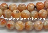 CCA52 15.5 inches 10mm round orange calcite gemstone beads wholesale