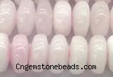 CCA536 15 inches 6*10mm rondelle pink calcite beads