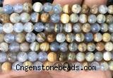 CCA561 15 inches 6mm round blue calcite beads wholesale