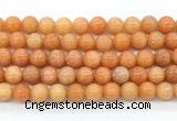 CCA572 15 inches 10mm round peach calcite gemstone beads