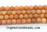 CCA573 15 inches 12mm round peach calcite gemstone beads