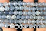 CCA581 15 inches 6mm round blue calcite gemstone beads