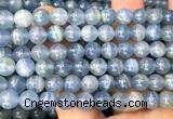 CCA582 15 inches 8mm round blue calcite gemstone beads