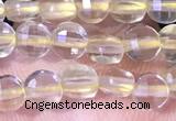 CCB1039 15 inches 4mm faceted coin citrine beads