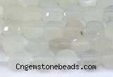 CCB1131 15 inches 4mm faceted coin white moonstone beads