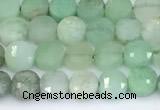 CCB1150 15 inches 4mm faceted coin Australia chrysoprase beads