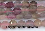 CCB1159 15 inches 4mm faceted coin gemstone beads