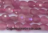 CCB1174 15 inches 4mm faceted coin tourmaline beads