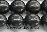 CCB1180 15 inches 14mm round shungite gemstone beads