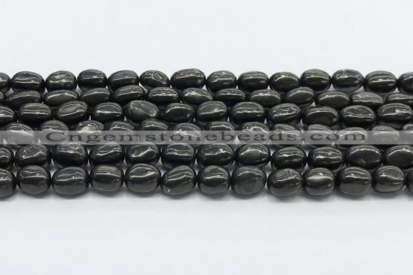 CCB1191 15 inches 7*10mm nuggets shungite gemstone beads