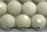 CCB1212 15 inches 10mm faceted round ivory jasper beads