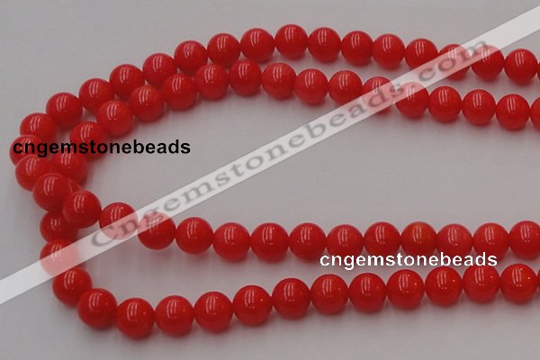 CCB126 15.5 inches 8mm round red coral beads strand wholesale