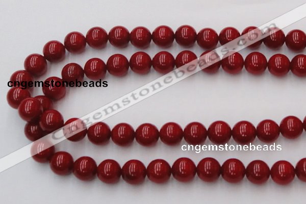 CCB128 15.5 inches 10mm round red coral beads strand wholesale