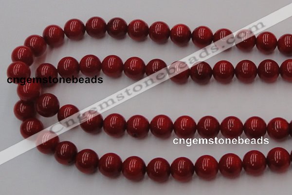 CCB129 15.5 inches 11mm round red coral beads strand wholesale