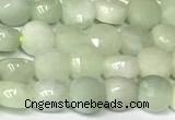 CCB1402 15 inches 6mm faceted coin jade beads