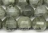 CCB1421 15 inches 9mm - 10mm faceted labradorite beads