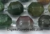 CCB1442 15 inches 7mm - 8mm faceted Indian agate beads