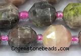 CCB1462 15 inches 9mm - 10mm faceted gemstone beads