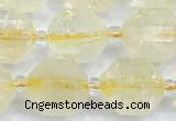 CCB1528 15 inches 9mm - 10mm faceted citrine gemstone beads