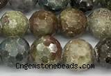 CCB1544 15 inches 8mm faceted round corundum beads