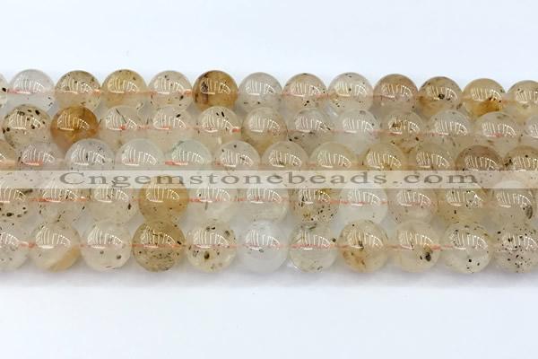 CCB1552 15 inches 10mm round mica quartz beads