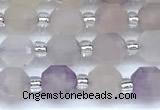 CCB1565 15 inches 5mm - 6mm faceted lavender amethyst beads