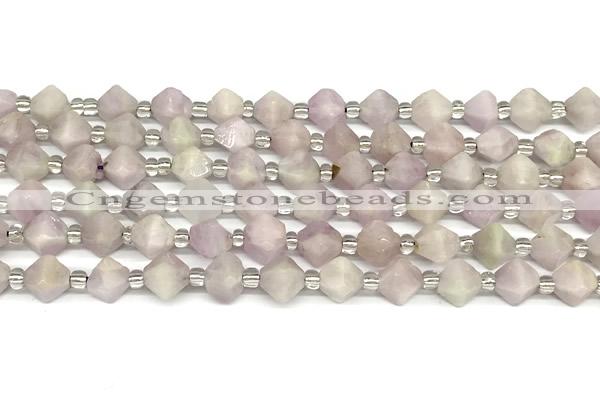 CCB1603 15 inches 10mm faceted kunzite gemstone beads