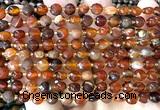 CCB1732 15 inches 6mm faceted coin dream agate beads